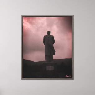 Vintage Changsha Mao Tse Tung Statue Leinwanddruck