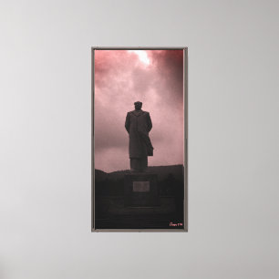 Vintage Changsha Mao Tse Tung Statue Leinwanddruck
