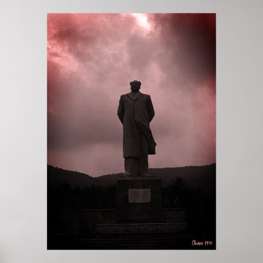Vintage Changsha Mao Tse Tung Statue Poster (Vorne)