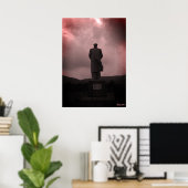Vintage Changsha Mao Tse Tung Statue Poster (Heimbüro)