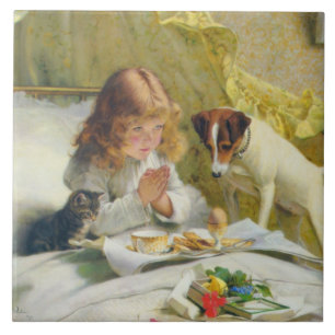 Vintage Charles Burton Barber Spannung Fliese