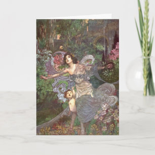 Vintage Charles Robinson Die empfindliche Pflanze Karte