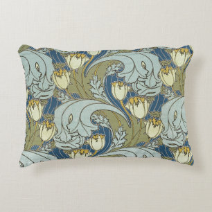 Vintage Charles Voysey Tulpe Dekokissen