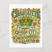 Vintage Charlotte North Carolina Queen City