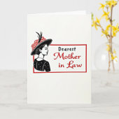 Vintage Charm Mutterkarte Karte (Gelbe Blume)