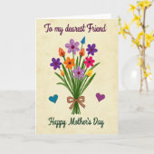 Vintage Charm Muttertagskarte Karte (Gelbe Blume)