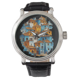 Vintage Charm of Chefchaouen Armbanduhr