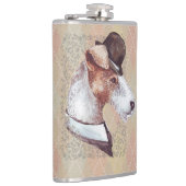 🐾 Vintage Charm of “The Gentleman Dogs”! 🐾 Flachmann (Rechts)