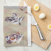 🐾 Vintage Charm of “The Gentleman Dogs”! 🐾 Geschirrtuch (Viertel Falte)