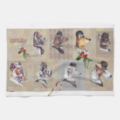 🐾 Vintage Charm of “The Gentleman Dogs”! 🐾 Geschirrtuch (Horizontal)