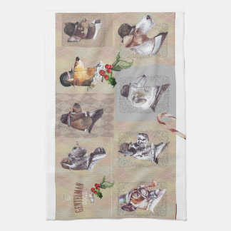 🐾 Vintage Charm of “The Gentleman Dogs”! 🐾 Geschirrtuch