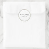 Vintage Charme Runder Aufkleber (Tasche)