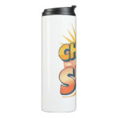 Vintage "Chase the Sun" Positive Energy Thermosbecher (Nach links gedreht)