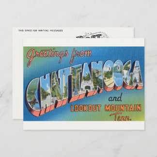 Vintage Chattanooga, TN und Signal Mtn. Postkarte