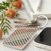 Vintage Checkered Style Schlüsselanhänger (Vorderseite rechts)