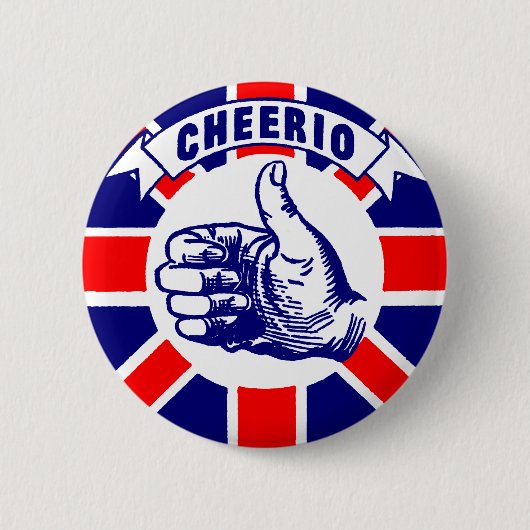 Vintage Cheerio Button (Vorderseite)