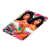 Vintage Cheerleader Magnet (Linke Seite)