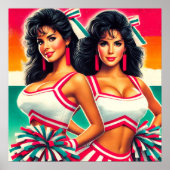 Vintage Cheerleader Poster (Vorne)