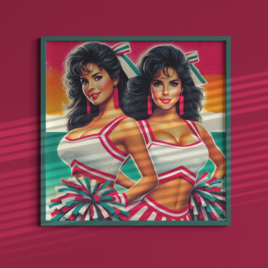 Vintage Cheerleader Poster