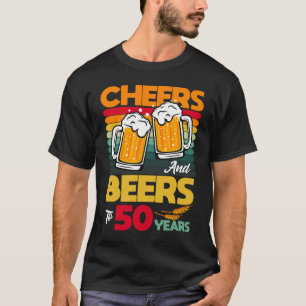 Vintage Cheers und Biere für meinen 50-jährigen 50 T-Shirt