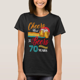 Vintage Cheers und Biere zu meinem 70. Geburtstag T-Shirt