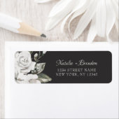 Vintage Cherish Floral Wedding Rücksendeadresse (Insitu)