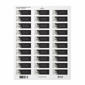 Vintage Cherish Floral Wedding Rücksendeadresse (Vorne)