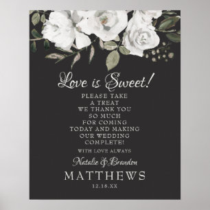Vintage Cherish Liebe ist Süße Behandlung Hochzeit Poster