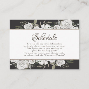 Vintage Cherish Rose Gold Wedding Plan Begleitkarte