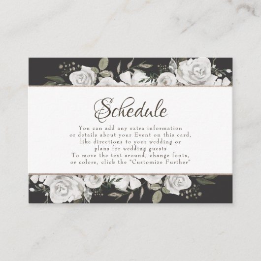 Vintage Cherish Rose Gold Wedding Plan Begleitkarte (Vorderseite)