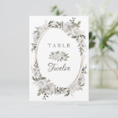 Vintage Cherish Seating Wedding Tischnummern (Stehend Vorderseite)