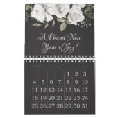 Vintage Cherish White Floral Ihre benutzerdefinier Kalender (Jan 2026)