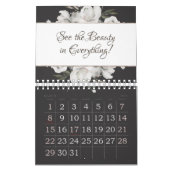 Vintage Cherish White Floral Ihre benutzerdefinier Kalender (Mär 2026)