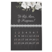 Vintage Cherish White Floral Ihre benutzerdefinier Kalender (Feb 2026)