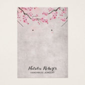 Vintage Cherry Blossom Blumenohrdarstellung (Vorderseite)