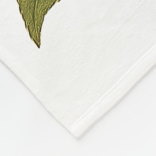 Vintage Cherry Blossom Fleece Blanket | Soft (Ecke)