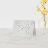 Vintage Cherry-Blossom-Karte Karte (Gelbe Blume)