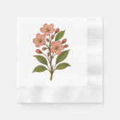 Vintage Cherry Blossom Serviette (Vorderseite)
