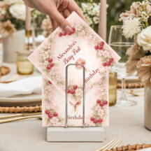 Vintage Cherry Garden Girl 1st Birthday