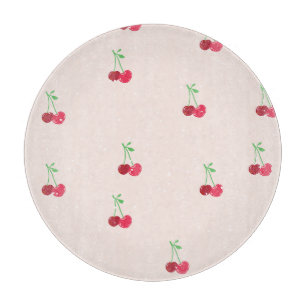 Vintage Cherry-Holzplatte Schneidebrett