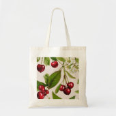 Vintage Cherry Illustration Tote Bag Tragetasche (Vorne)