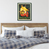 Vintage Cherry Rocher-Werbung Leinwanddruck (Insitu (Schlafzimmer))