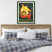 Vintage Cherry Rocher-Werbung Leinwanddruck (Insitu (Schlafzimmer))