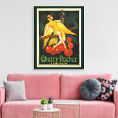 Vintage Cherry Rocher-Werbung Leinwanddruck (Insitu (Wohnzimmer))