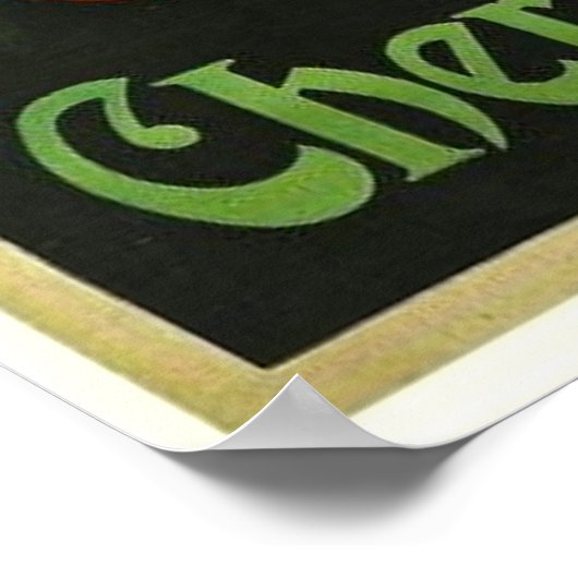 Vintage Cherry Rocher-Werbung Poster (Ecke)