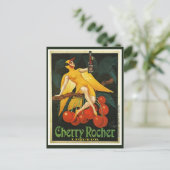 Vintage Cherry Rocher-Werbung Postkarte (Stehend Vorderseite)