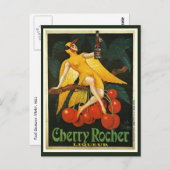 Vintage Cherry Rocher-Werbung Postkarte (Vorne/Hinten)