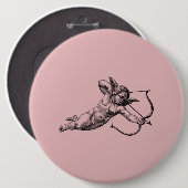 Vintage Cherub Angel Cupid-Liebe Button (Vorne & Hinten)