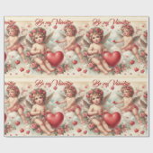 Vintage Cherub Angels Geschenkpapier (Flach)