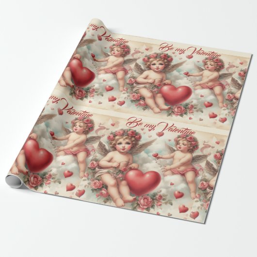 Vintage Cherub Angels Geschenkpapier (Ungerollt)